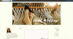 Desktop Screenshot of hellowedding.blogspot.com