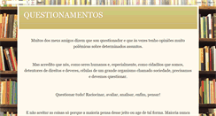Desktop Screenshot of precisamosquestionar.blogspot.com