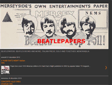 Tablet Screenshot of beatlepapers.blogspot.com