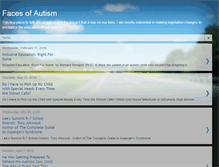 Tablet Screenshot of faceofautism-facesofautism.blogspot.com