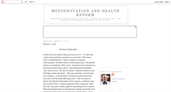 Desktop Screenshot of medinnovationblog.blogspot.com