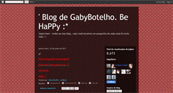 Desktop Screenshot of blogdegabiibotelho.blogspot.com