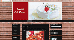 Desktop Screenshot of exquisite-cakerecipes.blogspot.com