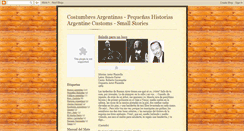 Desktop Screenshot of costumbresargentinas-historias.blogspot.com