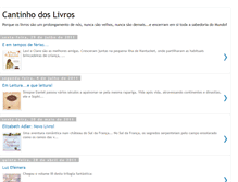 Tablet Screenshot of cantinholivros.blogspot.com