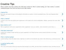 Tablet Screenshot of creatine-tips.blogspot.com