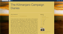 Desktop Screenshot of kilicampaigndiaries.blogspot.com