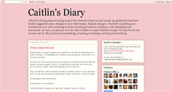 Desktop Screenshot of caitlinsdiaries.blogspot.com