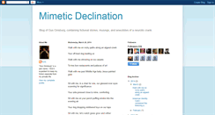 Desktop Screenshot of mimeticdeclination.blogspot.com