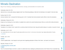 Tablet Screenshot of mimeticdeclination.blogspot.com