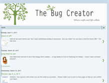 Tablet Screenshot of bugcreator.blogspot.com