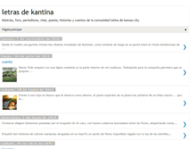 Tablet Screenshot of letrasdekantina.blogspot.com