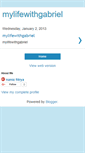 Mobile Screenshot of mylifewithgabriel.blogspot.com