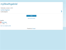 Tablet Screenshot of mylifewithgabriel.blogspot.com