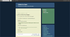 Desktop Screenshot of calledasseen.blogspot.com