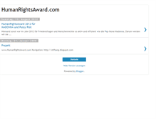 Tablet Screenshot of humanrightsaward.blogspot.com