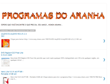 Tablet Screenshot of programasdoaranha.blogspot.com