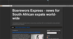 Desktop Screenshot of boereworsexpress.blogspot.com
