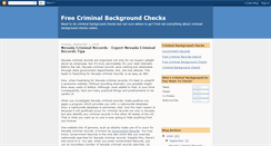 Desktop Screenshot of freecriminalbackgroundchecksonline.blogspot.com