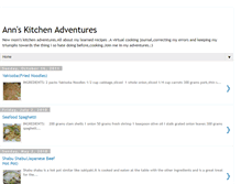 Tablet Screenshot of annskitchenadventures.blogspot.com