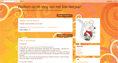 Desktop Screenshot of deparelvijfdeleerjaar.blogspot.com