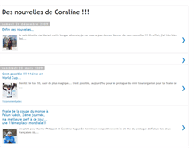 Tablet Screenshot of coraline-hugue.blogspot.com