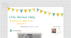 Desktop Screenshot of littleharrelsonfamily.blogspot.com