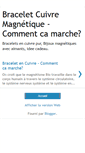 Mobile Screenshot of braceletscuivredoc3.blogspot.com