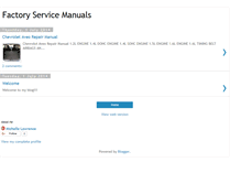 Tablet Screenshot of factory-service-manuals.blogspot.com