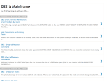 Tablet Screenshot of db2formainframe.blogspot.com