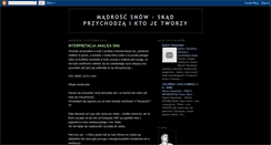 Desktop Screenshot of pochodzeniesnow.blogspot.com