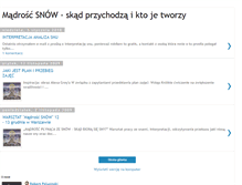 Tablet Screenshot of pochodzeniesnow.blogspot.com