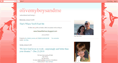 Desktop Screenshot of olivemyboysandme.blogspot.com