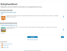 Tablet Screenshot of kutuphanesever.blogspot.com