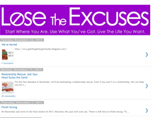 Tablet Screenshot of losetheexcuses.blogspot.com