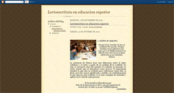 Desktop Screenshot of lecturayescrituraedusuperior.blogspot.com