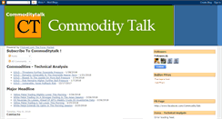 Desktop Screenshot of commoditytalkonline.blogspot.com