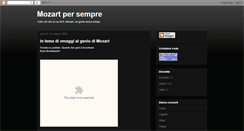 Desktop Screenshot of mozart4ever.blogspot.com