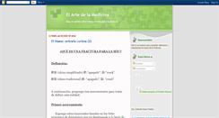 Desktop Screenshot of lamedicinaesunarte.blogspot.com