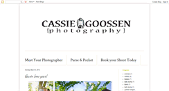 Desktop Screenshot of cassiegoossenphotography.blogspot.com