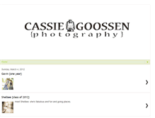 Tablet Screenshot of cassiegoossenphotography.blogspot.com