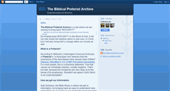 Desktop Screenshot of biblicalpret.blogspot.com