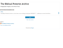 Tablet Screenshot of biblicalpret.blogspot.com