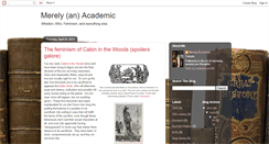 Desktop Screenshot of merelyacademic.blogspot.com