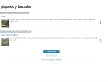 Tablet Screenshot of piqueosybocados.blogspot.com