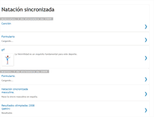 Tablet Screenshot of natacion-sincronizada.blogspot.com
