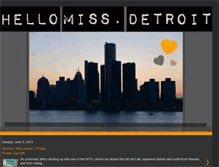 Tablet Screenshot of hellomissdetroit.blogspot.com