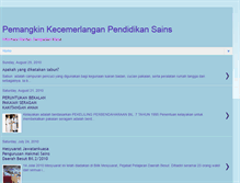 Tablet Screenshot of buletin-makmal-sains.blogspot.com