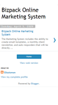 Mobile Screenshot of bizpackmarketingsystem.blogspot.com