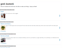 Tablet Screenshot of geekbooteek.blogspot.com